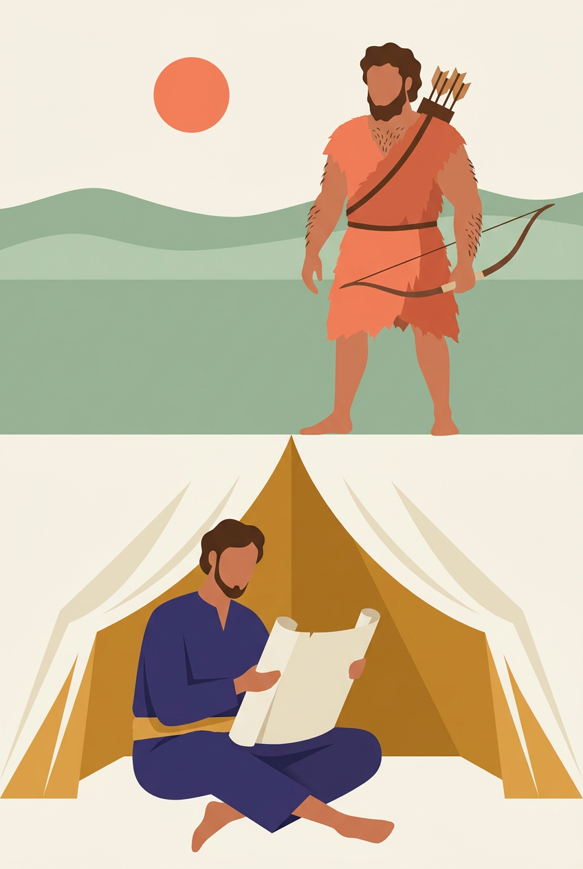 El nacimiento de Jacob y Esav